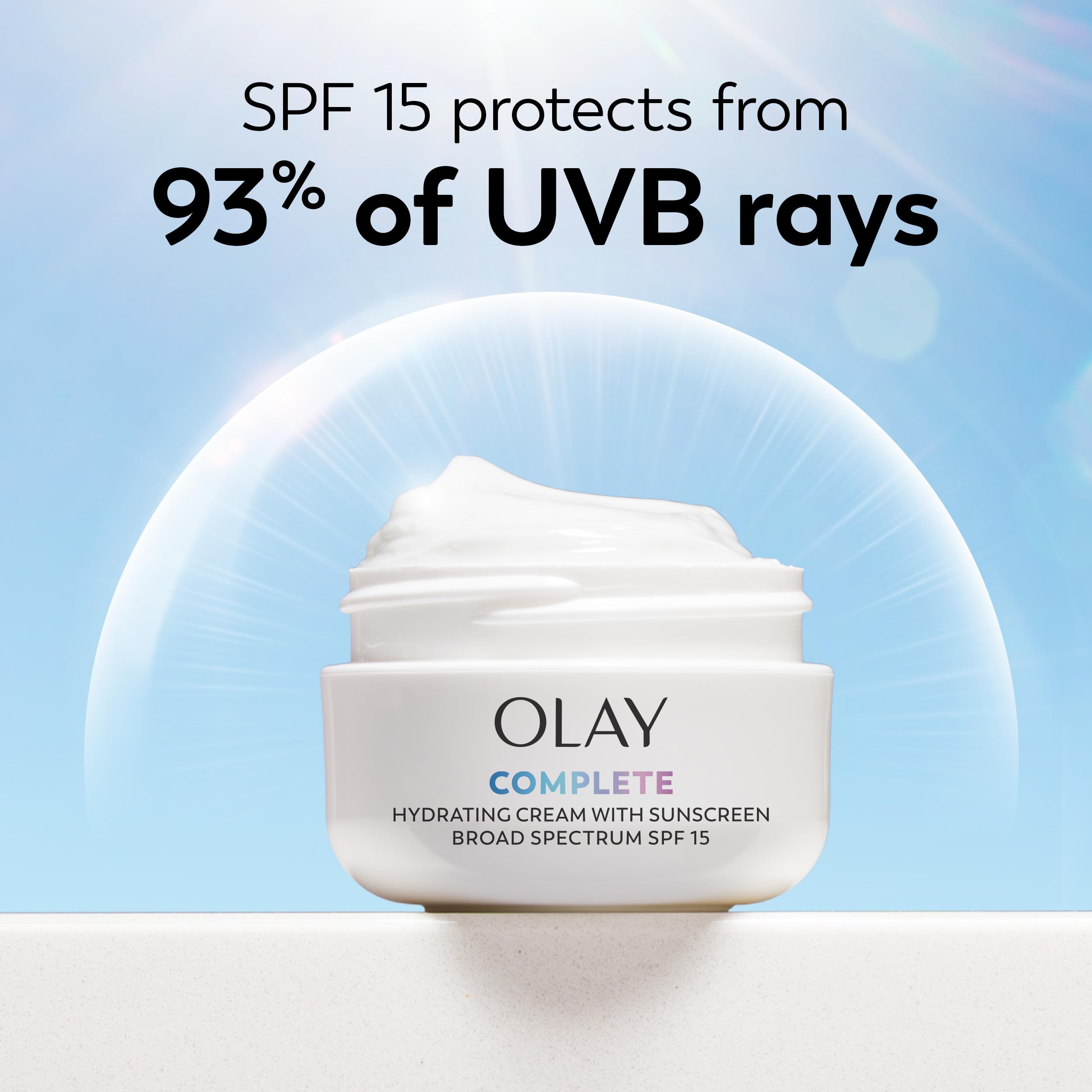 Olay Complete All Day UV Moisture Cream SPF 15 (3 x 59ml) | Hydrate & Protect Normal Skin - Image 6