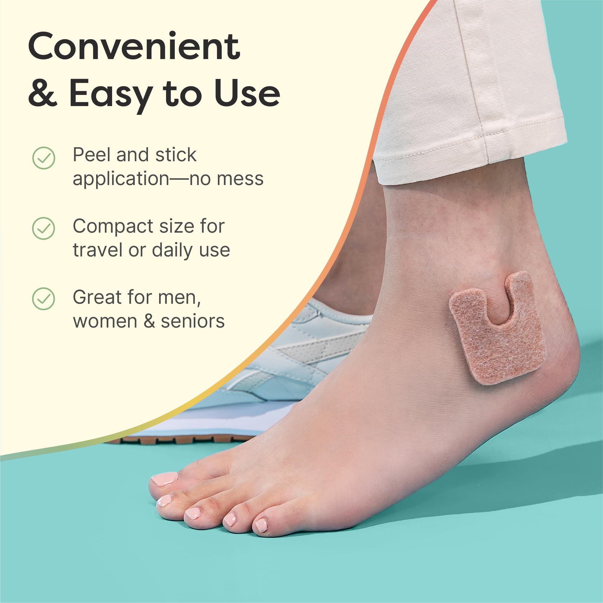 ZenToes U-Shaped Callus Pads 24 Pack | Relieve Foot Pain & Friction Instantly - Image 5