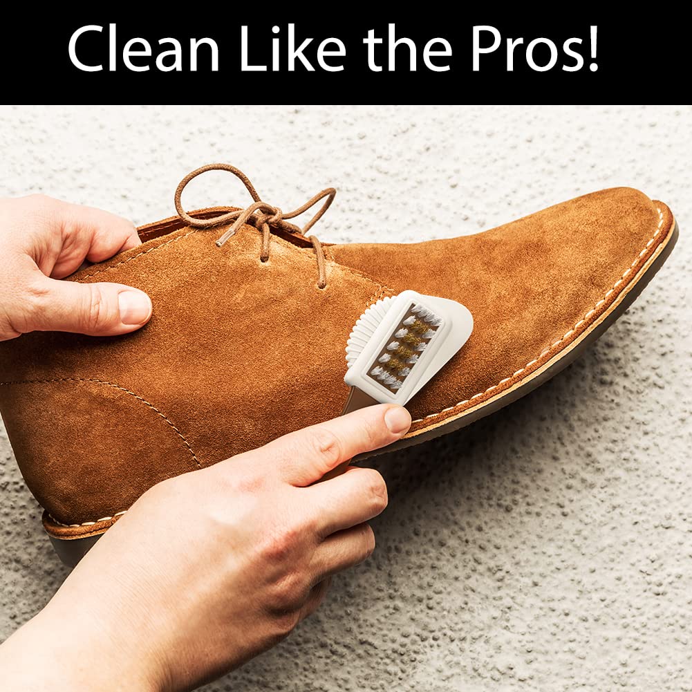 Shacke Suede & Nubuck 4-Way Leather Brush Cleaner | Restore Your Footwear - Image 5