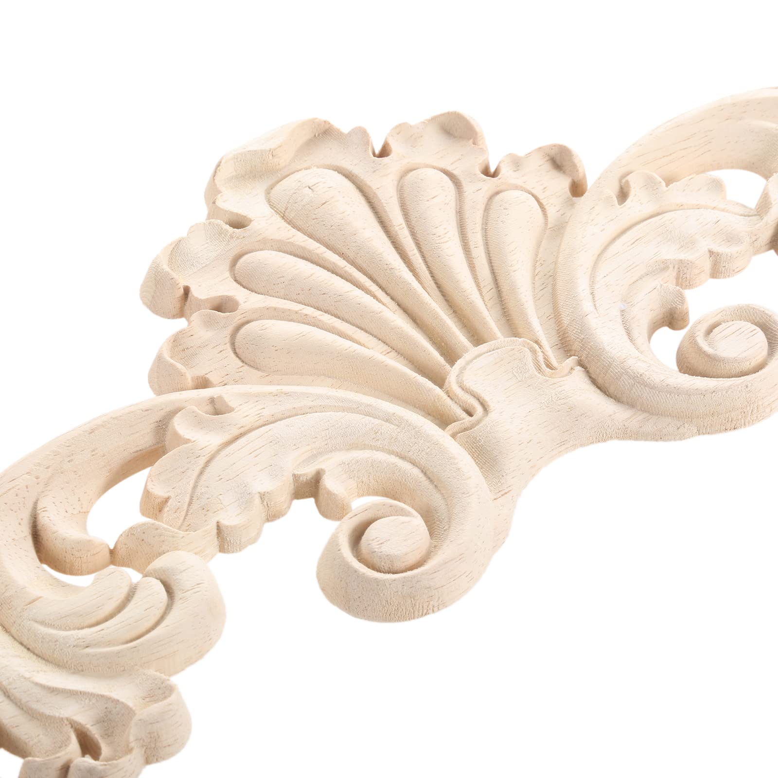 Unbranded Wood Carved Applique 15cm (6in) | Elegant Home Decor Accent - Image 6