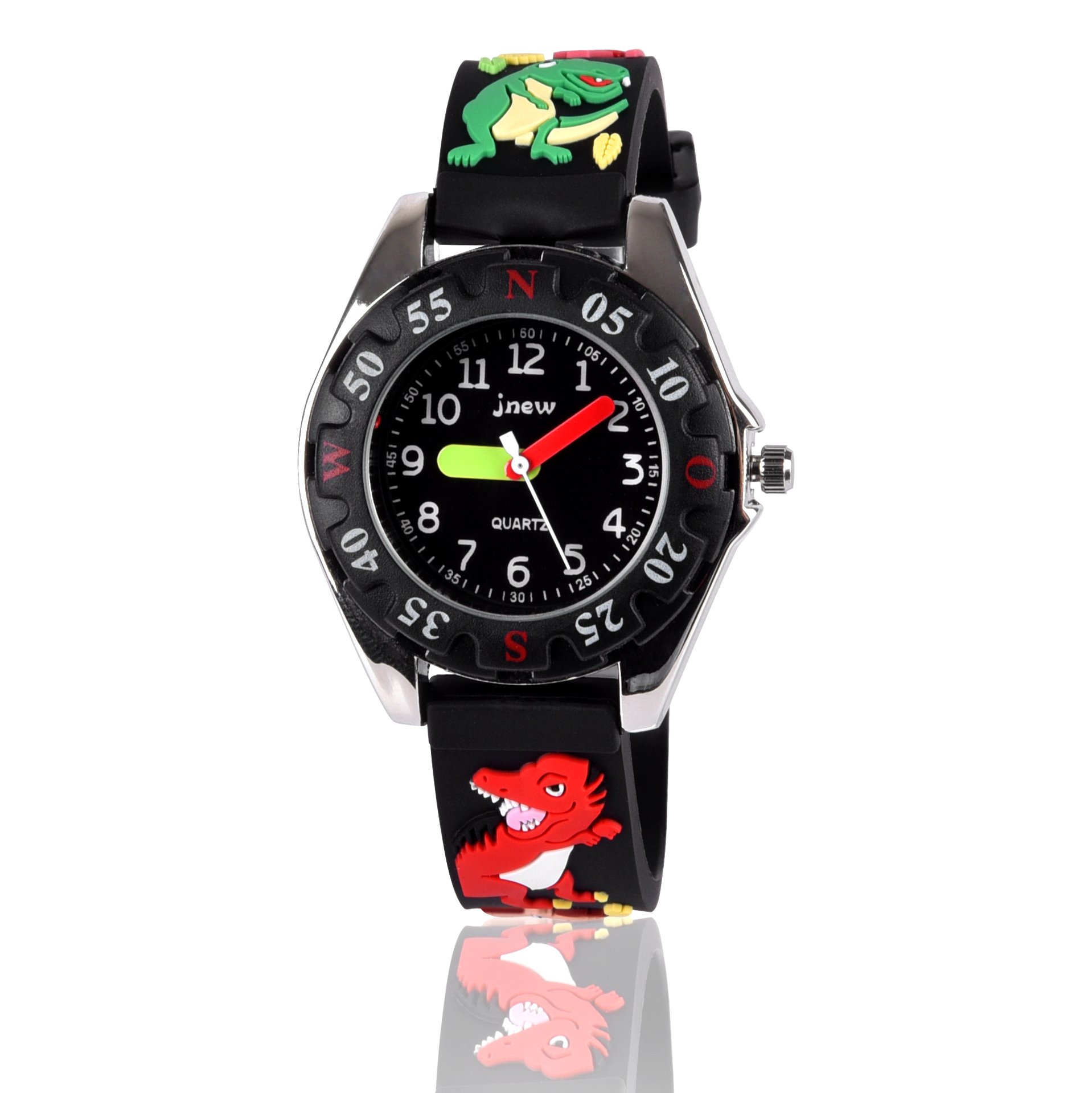 Kids' Learning Watch Black | Fun Time-Telling Toy for Boys & Girls Ages 3-8