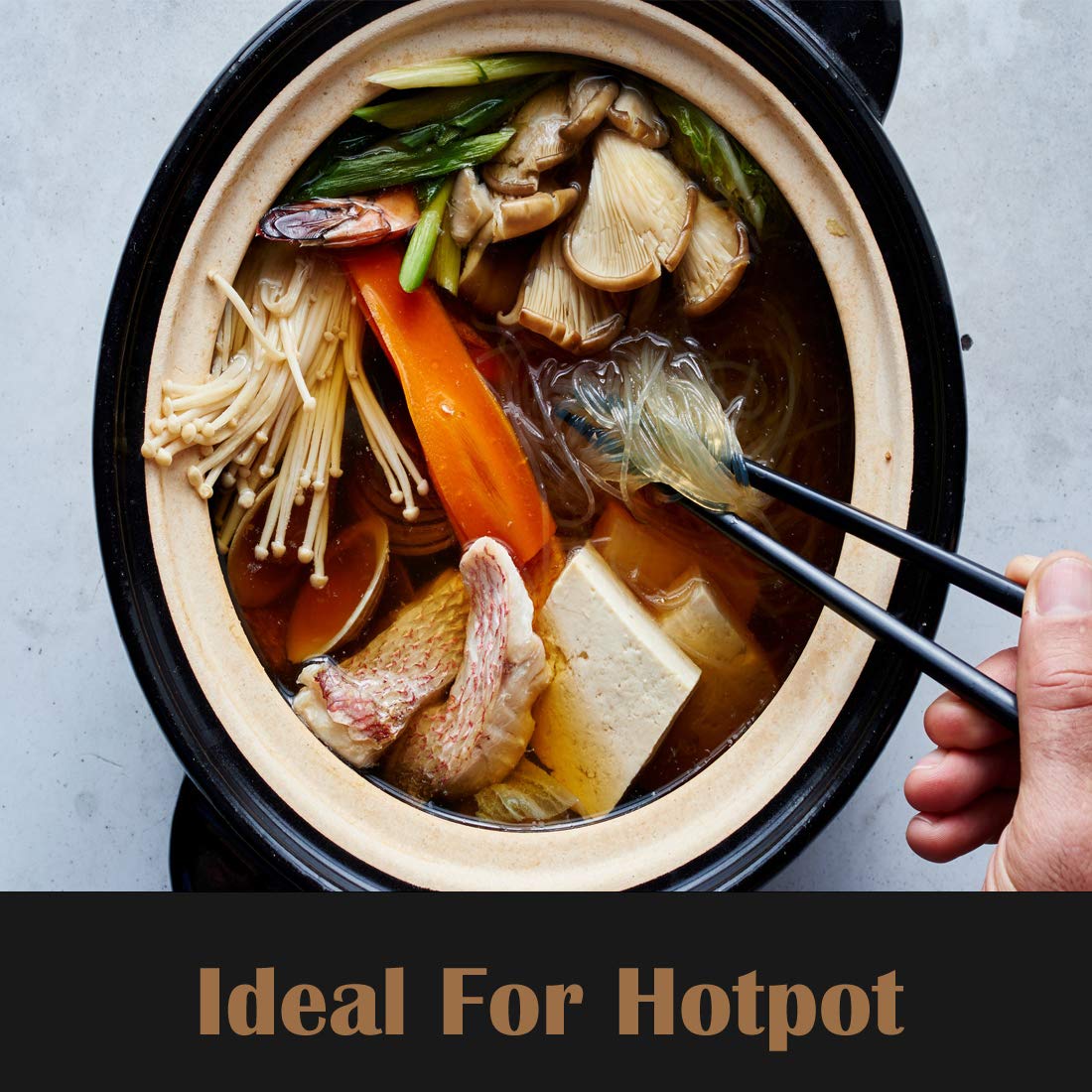 HauSun Panda Chopsticks & Rest Set 2 Pairs | Adorable & Easy Clean Gift Set - Image 5