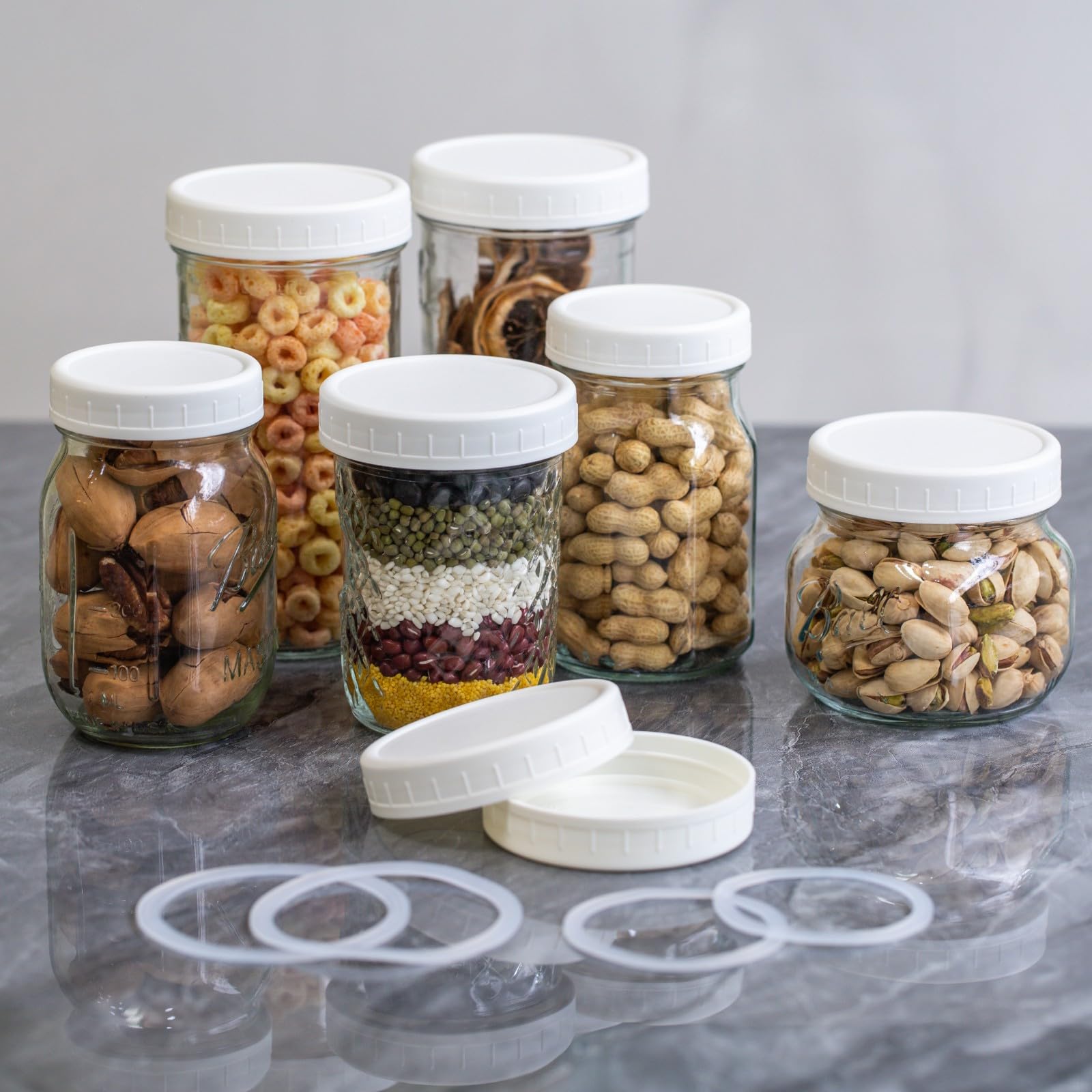 Jumterlee 18 Pack Mason Jar Lids (9 Wide Mouth, 9 Regular) | Leak-Proof & Durable Storage - Image 4