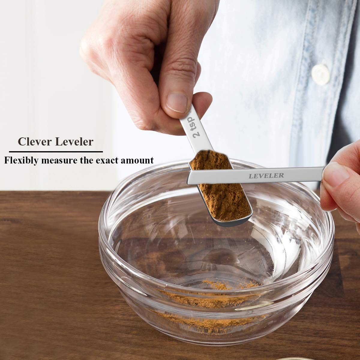 Wildone 21-Piece Stainless Steel Measuring Cups & Spoons Set | Bake with Precision & Durability - Image 6