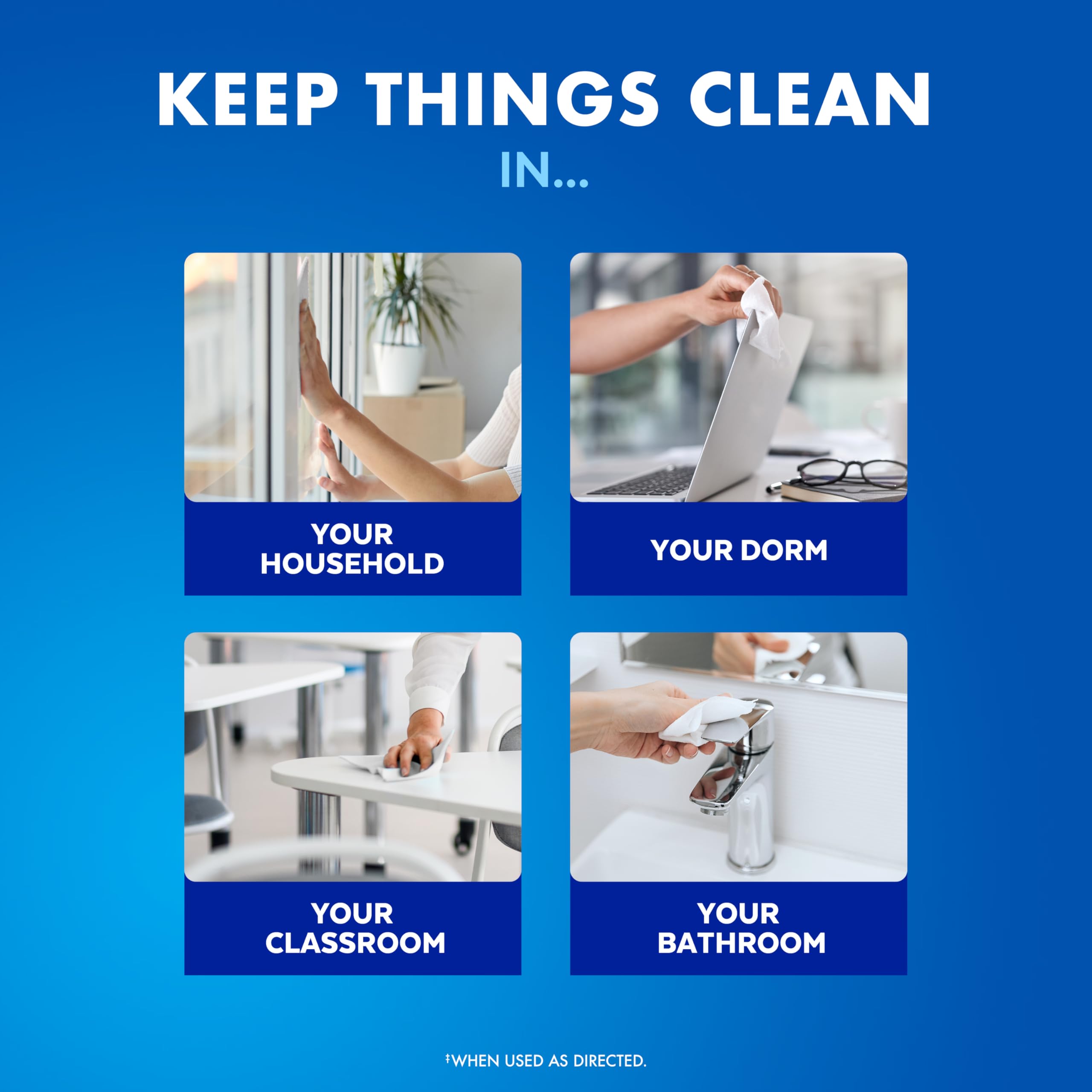 Lysol Disinfecting Wipes Bundle Lemon & Lime 80 Count | Kill 99.9% Germs on Every Surface - Image 4