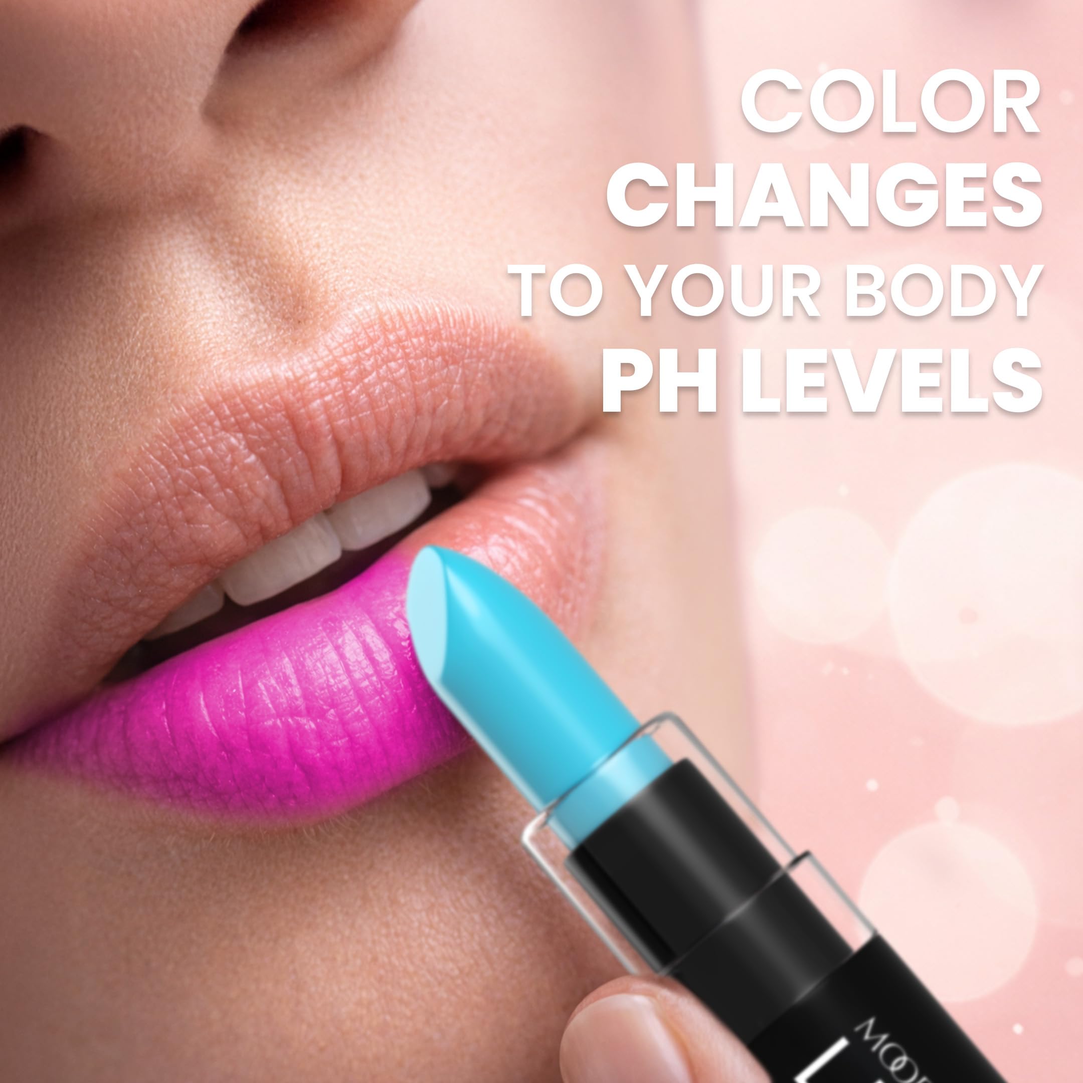 MOODmatcher LIVAURA Color Changing Lipstick Light Blue | Hydrates & Transforms Lips Instantly - Image 6