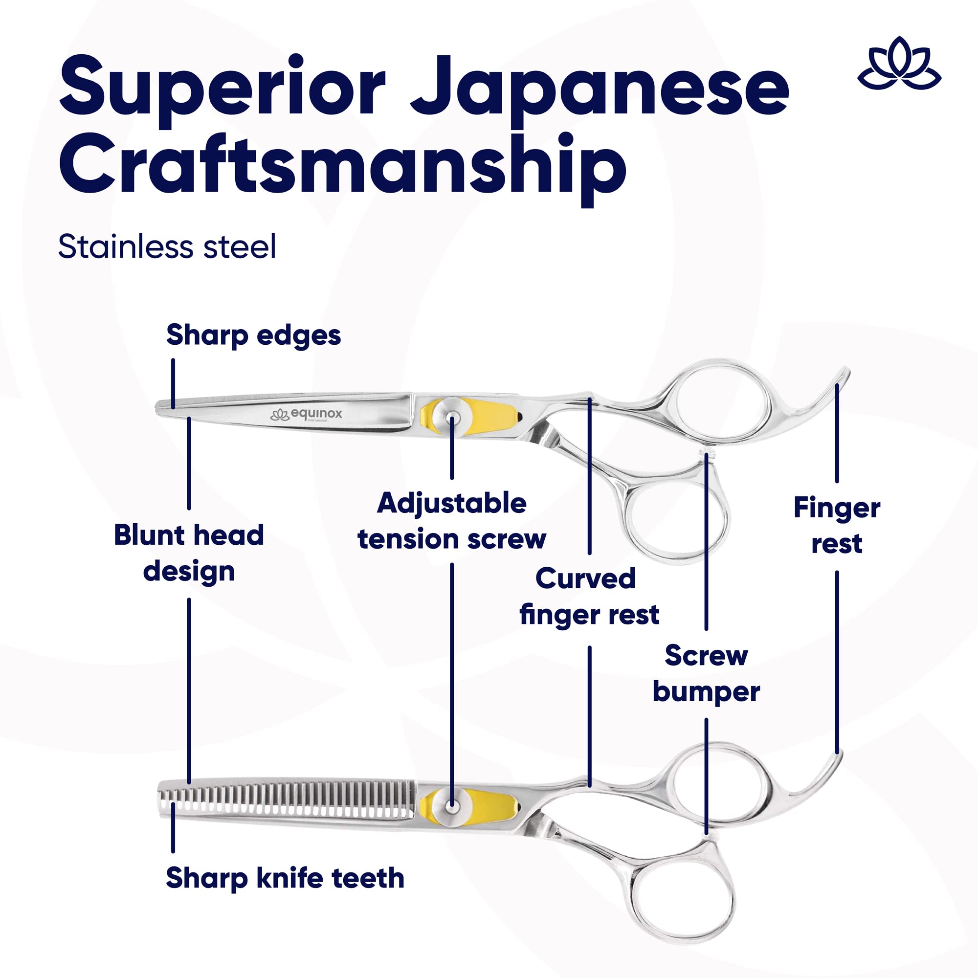 Equinox Professional Razor Edge Hair Cutting Scissors 6.5" | Achieve Salon-Perfect Haircuts at Home - Image 5