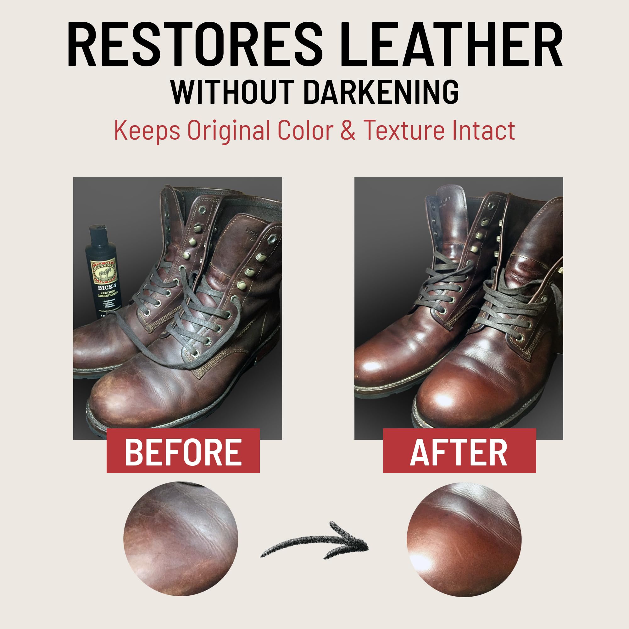 Bick 4 Leather Conditioner & Cleaner 473ml (16oz) | Keeps Leather Soft, Won't Darken - Image 5