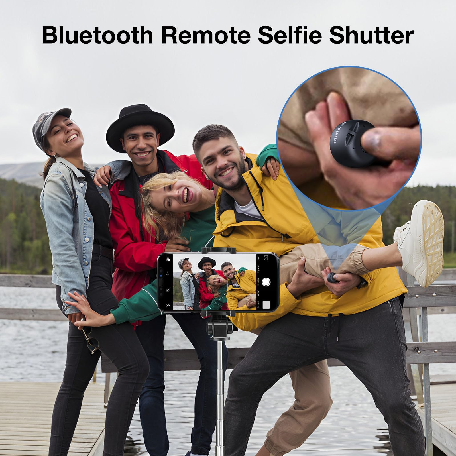 MOMOHO Mini Bluetooth Speaker (Black) 2.27kg (5lb) | Crystal Clear Sound Anywhere - Image 6