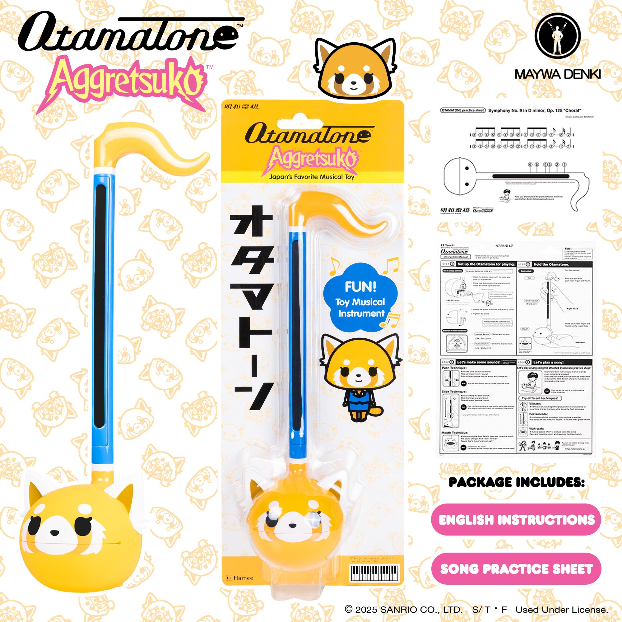 Otamatone Classic Aggretsuko Happy Sweet | Play Quirky Electronic Tunes - Image 5