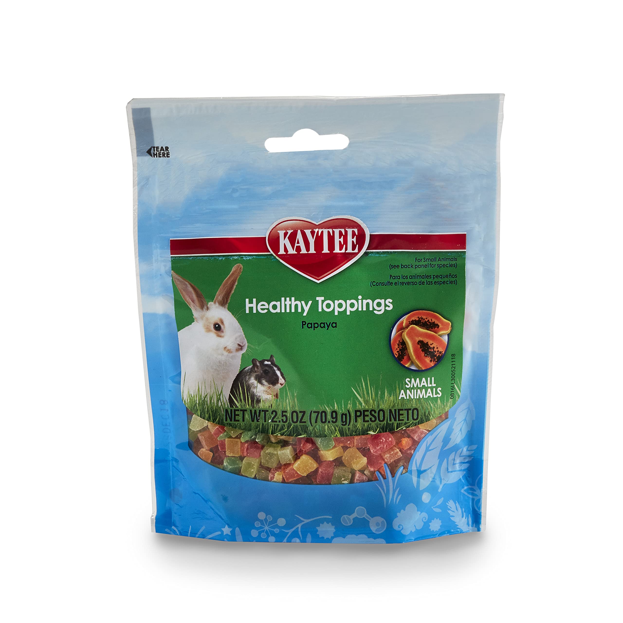 Kaytee Fiesta Papaya Treat For Small Animals 2.5oz (71g) | Delicious & Nutritious Dried Papaya - Image 4