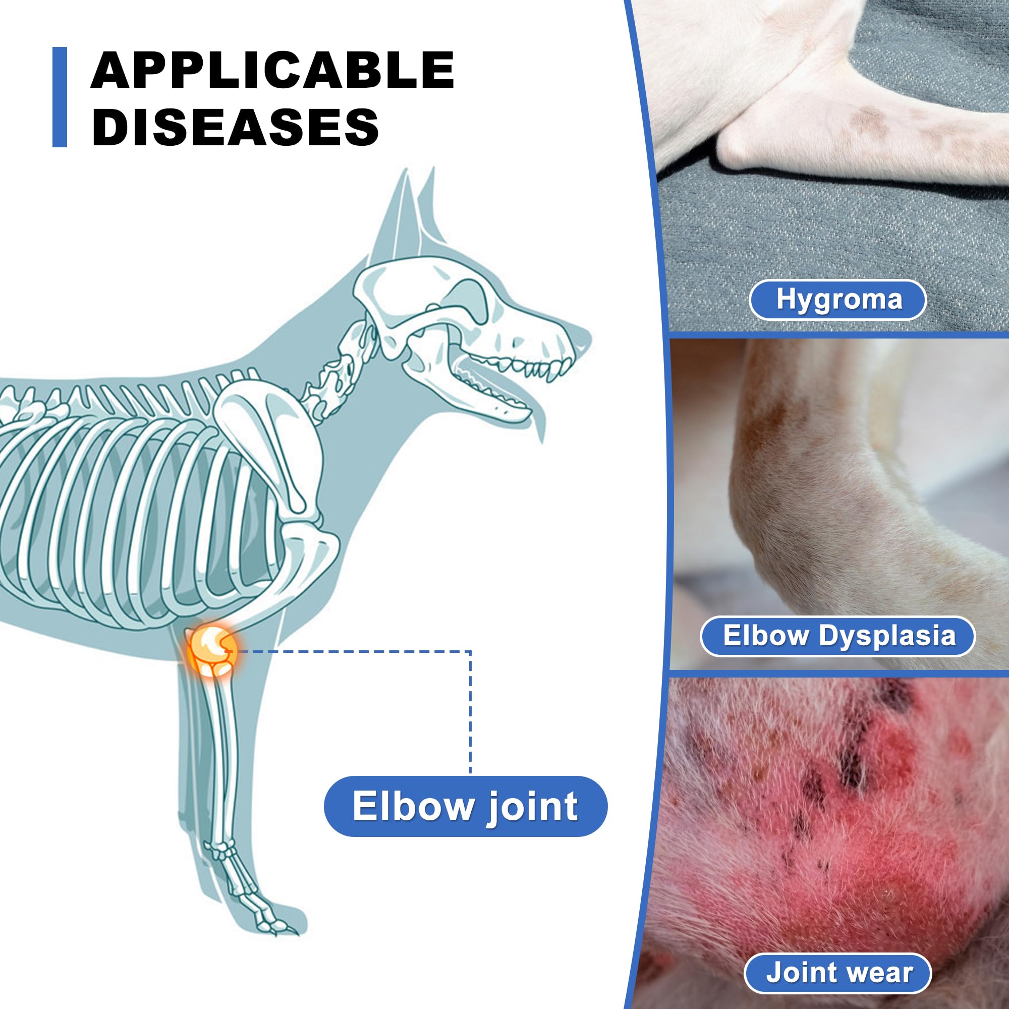 NeoAlly Dog Elbow Brace Protector 1 Pair | Support for Canine Elbow Hygroma & Joint Pain - Image 4