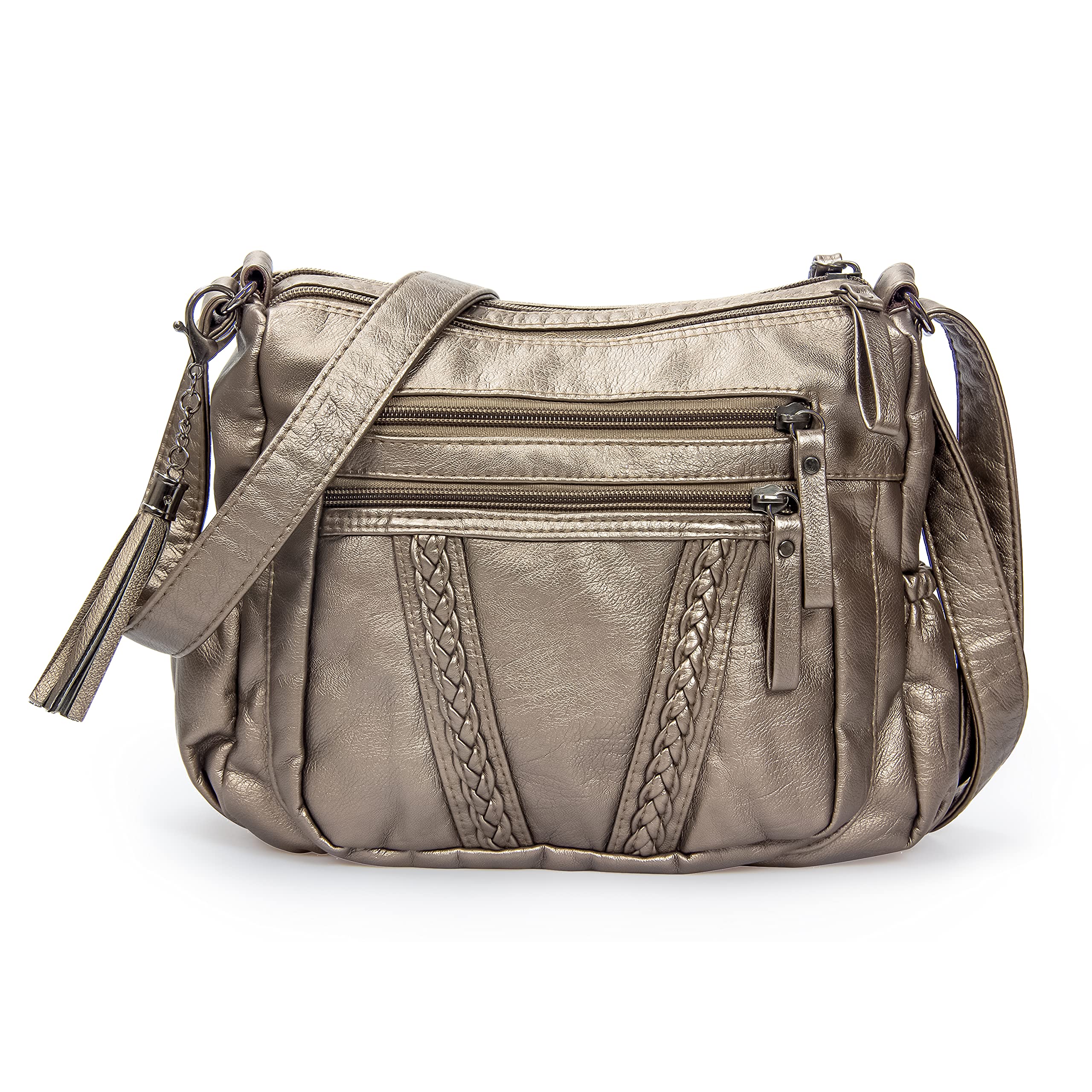 VOLGANIK ROCK Women's Crossbody Bag with Tassel | Roomy, Versatile & Stylish PU Leather Handbag